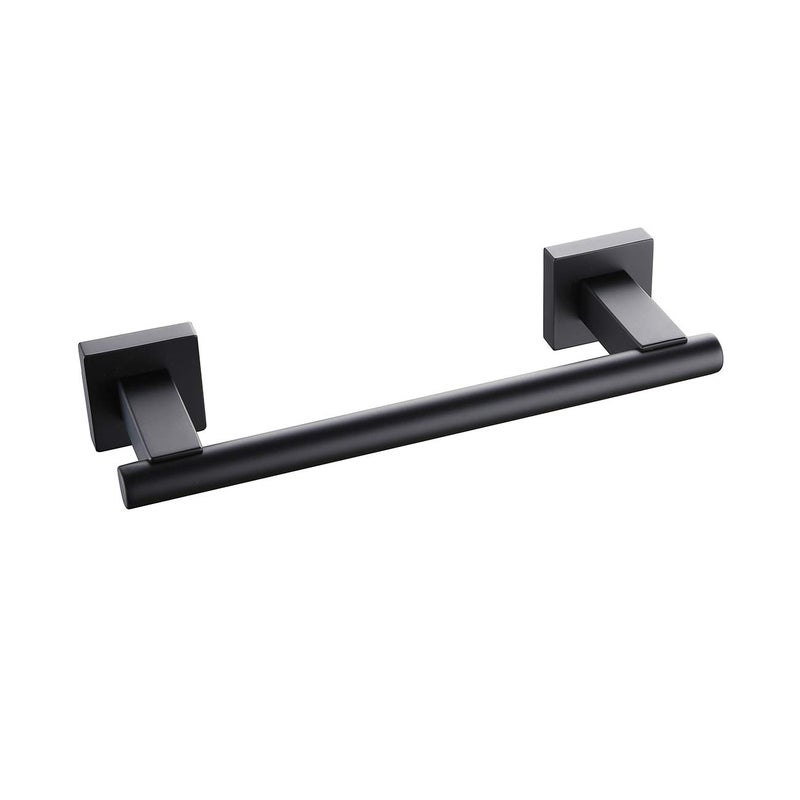 Miyili Matte Black 9-Inch Towel Bar SUS 304 Stainless Steel Hand Towel Holder for Bathroom or Kitchen Wall Mount, A02B23A - Image 1